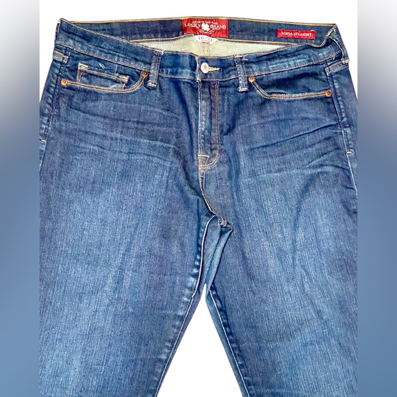 Women’s Lucky brand Sofia straight leg dark denim jeans - Picture 4 of 7